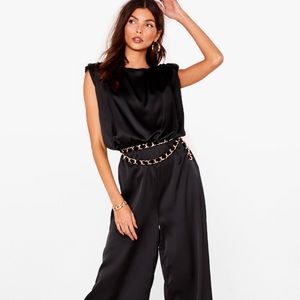 Nasty Gal Final Credits Black Jumpsuit